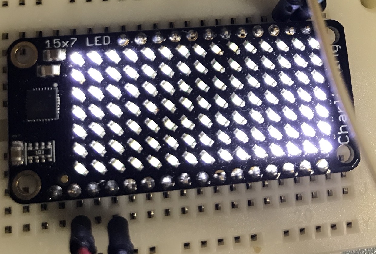 7×15 matrix LEDをcircuitpython で使ってみる – Toy with poppo-ya